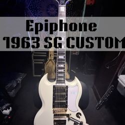 Epiphone — 2024 — 1963 Les Paul SG Custom — Maestro Vibrola — Classic White