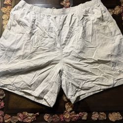 Big Dogs Men's Boxer Shorts Cotton Jersey White 1X Big & Tall Elastic Waist