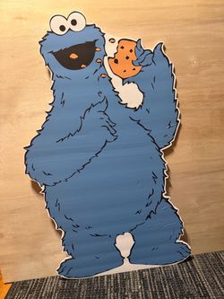 3.1 FT COOKIE MONSTER FOAM BOARD CUTOUT