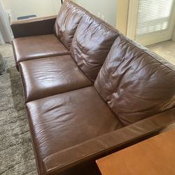 Leather Sofa Living Room Set. $1100