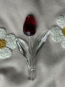 Swarovski Crystal Red Tulip