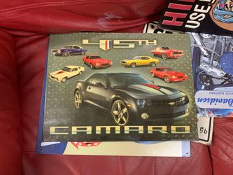 Chevrolet Camaro 45th Anniversary Collection Metal Sign