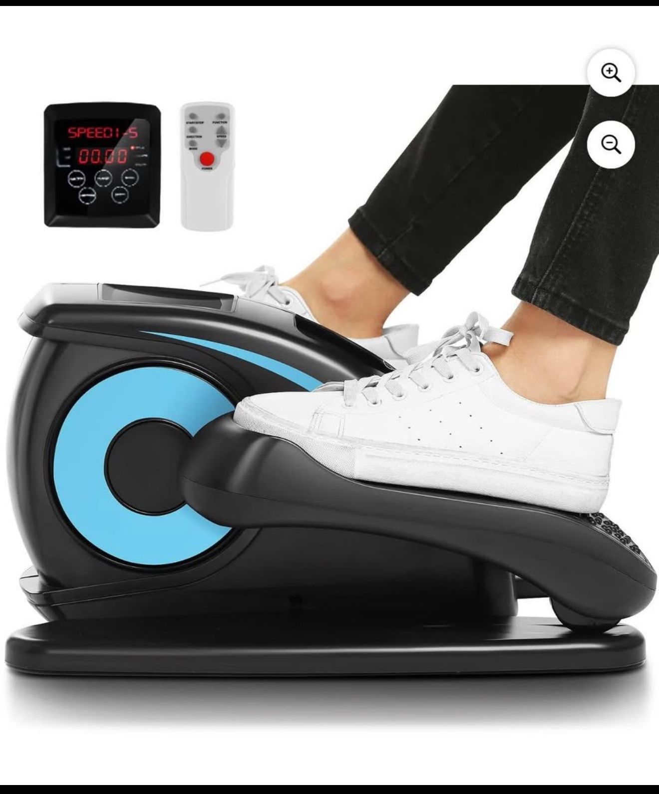 ANCHEER Elliptical Machine Electric Pedal Bike Exerciser Trainer with LCD Monitor 
