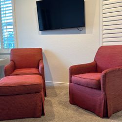 2 Chairs and An Ottoman 