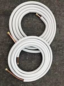 1/4 and 1/2 Size Copper Pipe For 12000Btu Mini Split Air Conditioner (25 Feet)