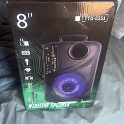 Wireless Bluetooth Speaker 8 Inch Brand New In Box