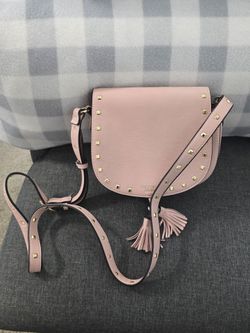 Victoria's Secret Pink Studded Crossbody Saddle Bag