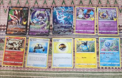 10 Pokémon Cards from 2021, incl 2 Ultra Rare Holos and a Black Star Promo