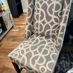 4 Pier 1 Owen Pewter Counter Chairs