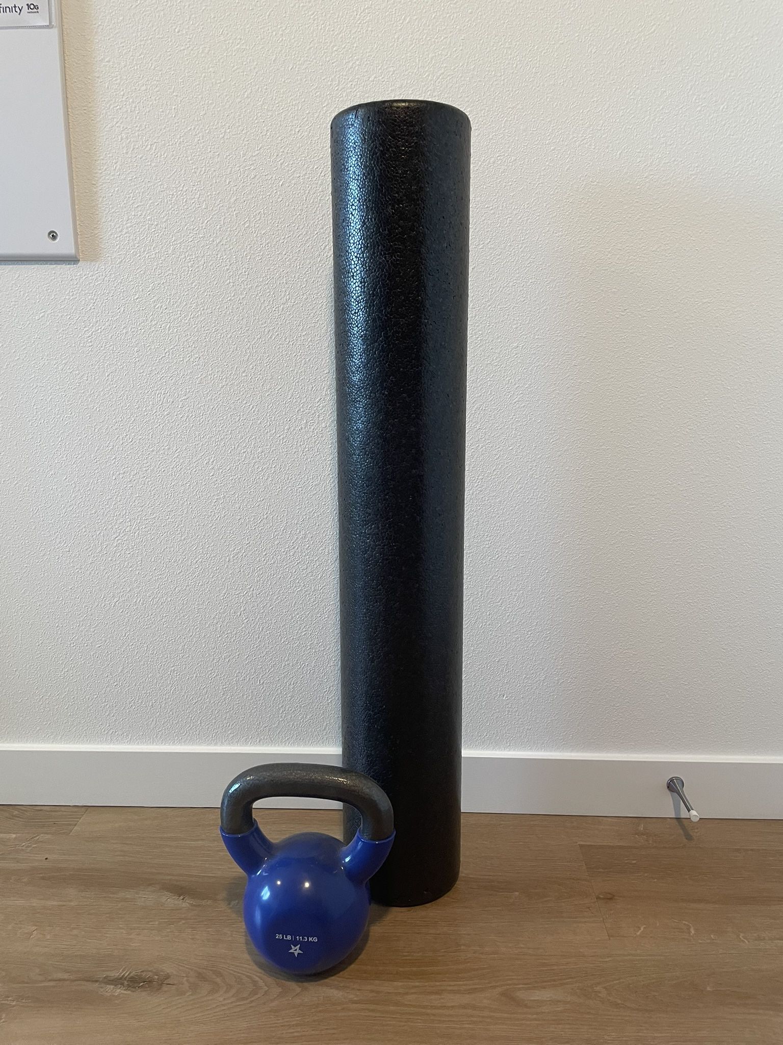 Kettlebell with Foam Roller