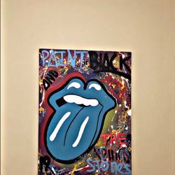 Rolling Stones Custom Painting 30x40