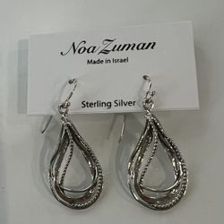 Sterling silver earrings made in Israel 