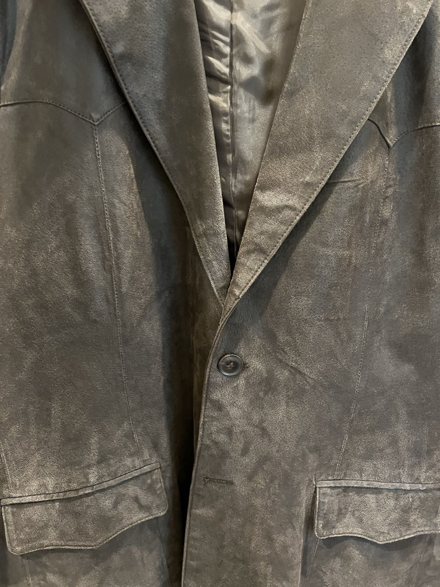 Oakridge Genuine Brushed Leather Sport Coat / Like New / $20.00