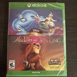 BRAND NEW XBOX ONE ALADDIN & LION KING GAME