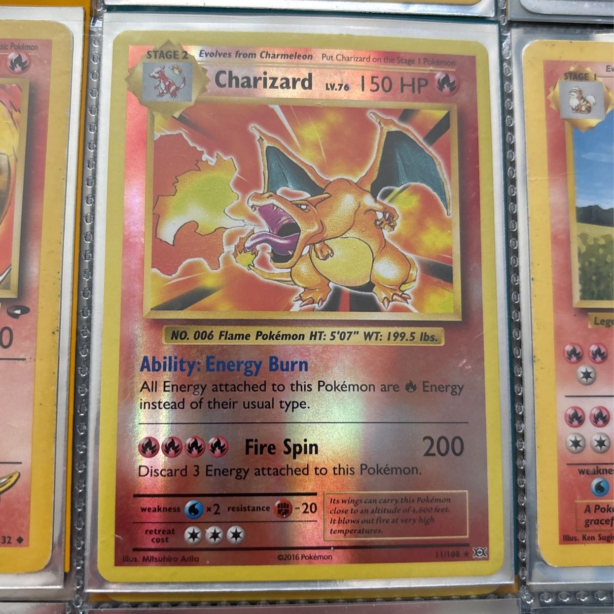 Full binder of Pokémon cards 