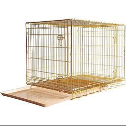 Dog Crate Wire Folding Size 36” Inch With Metal Grid And Tray New In box 📦 