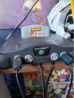 N64 console (2 controllers) (AV-HDMI extension)