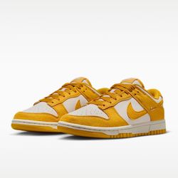 Nike Dunk Low 'Dark Sulfur Gold Mini Swoosh' 2025 Sz 9W & 9.5W