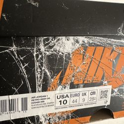 Jordan 1s Retro Shatter Box Size 10 Nike Sb 