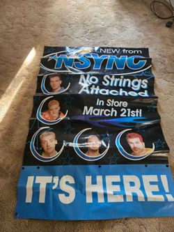 Giant 4x6 NSYNC WINDOW POSTER
