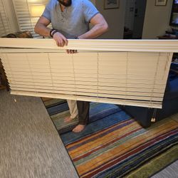 White Blinds 70" x 40"