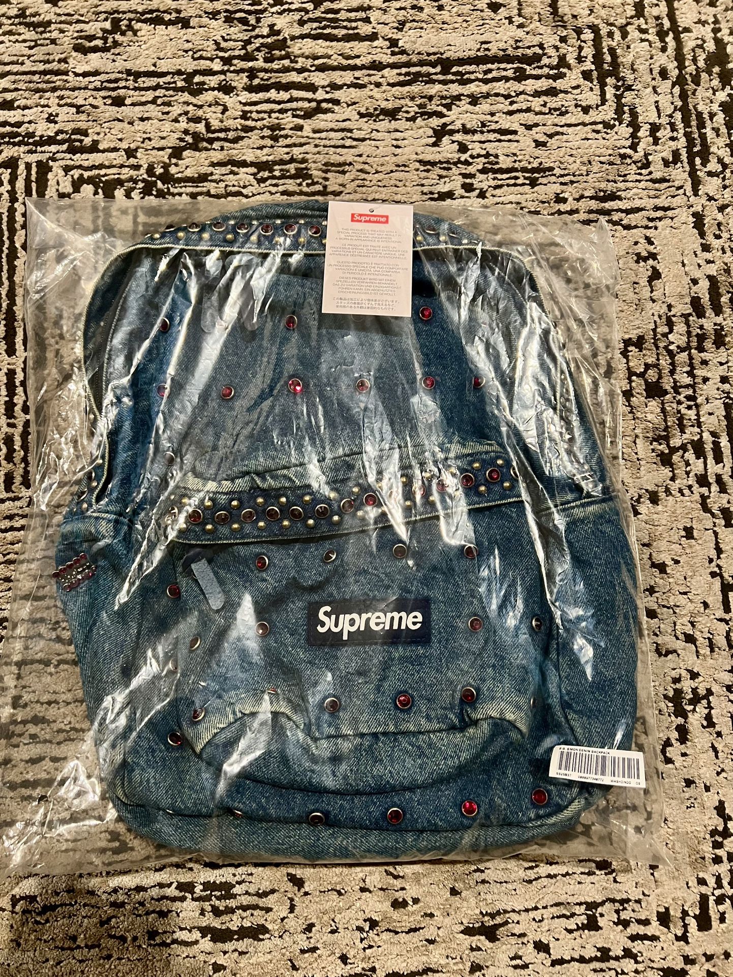 Supreme b.b. Simon denim backpack