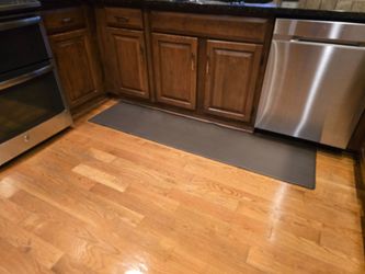 Brown kitchen mat