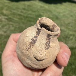 Primitive Terracotta Pre-Columbian Style Pottery Jar Pot Vase 