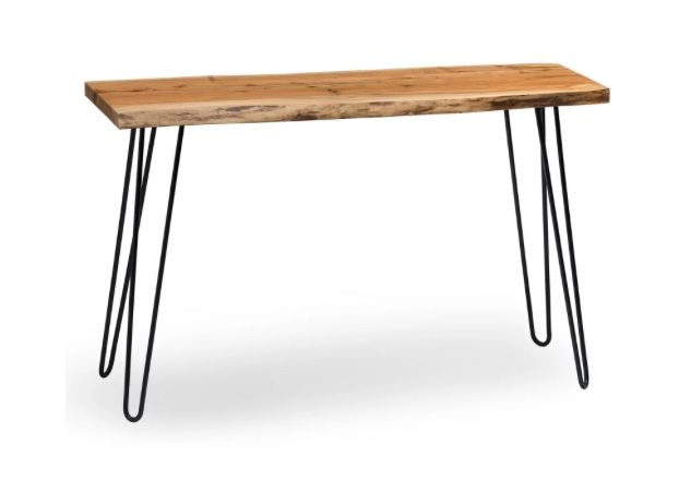 Wood And Metal Minimalist Console / Entry Table