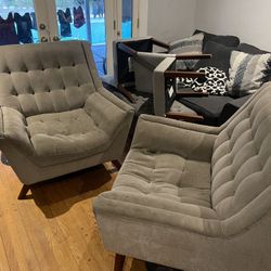 Free Large Cushioned Couch Chairs