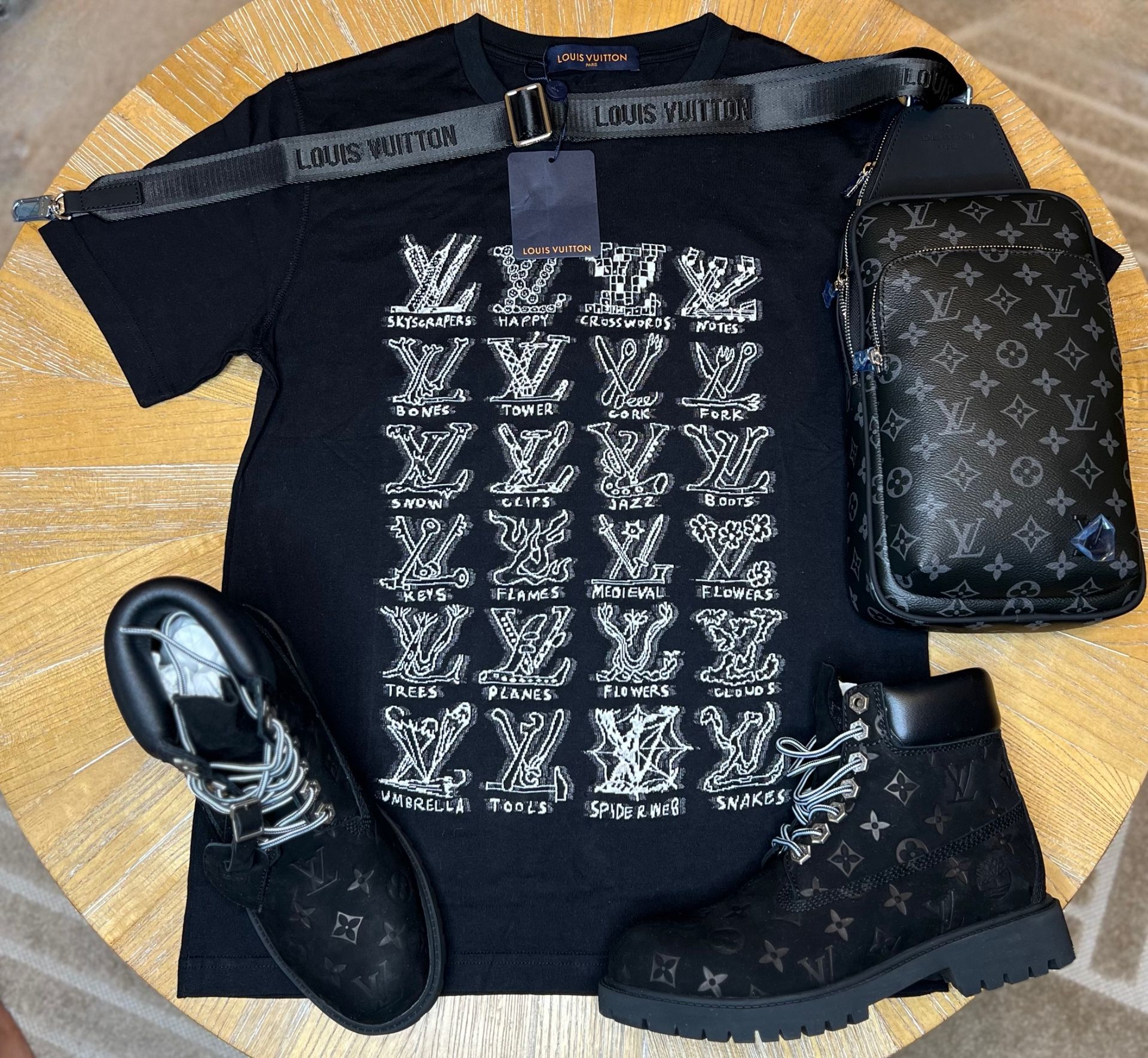 Louis Vuitton Boots+shirt Brand New Shoes With Box And Dust Cover