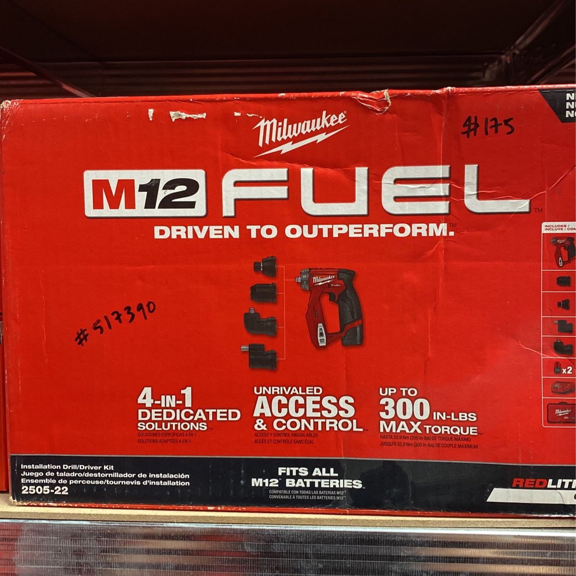 Milwaukee M12 Fuel Installation Drill Kit 