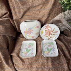 Lot Of Decorative Plates & Vase ( Japan)