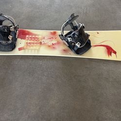 Snowboard With Bindings