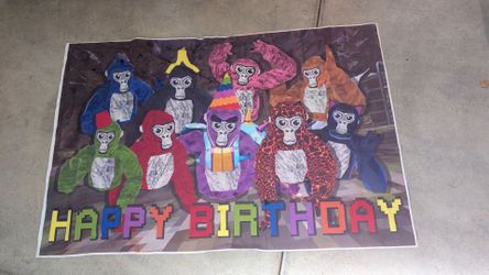 Gorilla tag poster.
