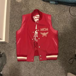 Red McM Varsity Vest 