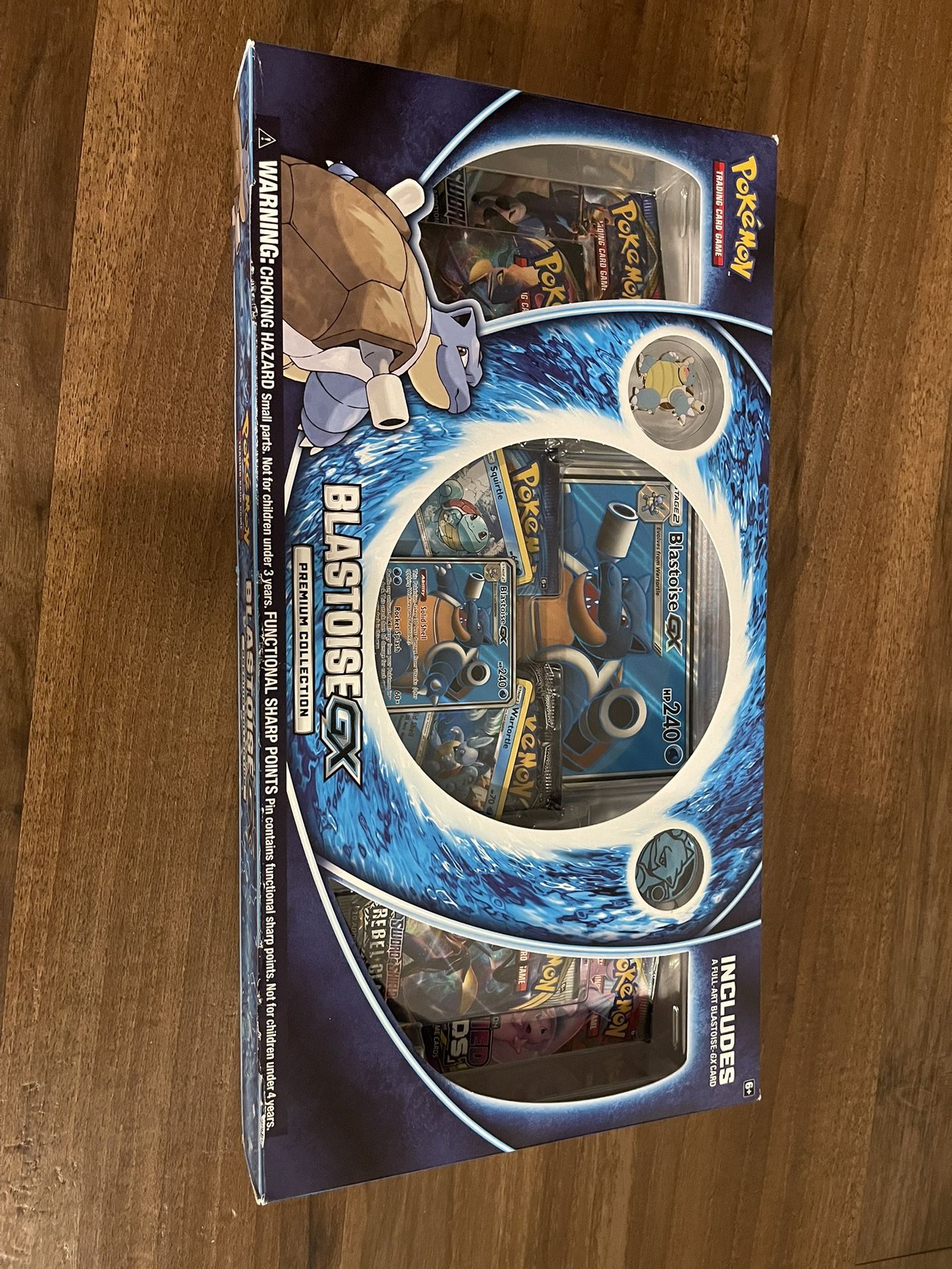 Pokémon TCG: Blastoise-GX Premium Collection- 3 Foil Cards