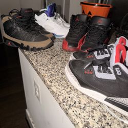 Retro Jordan’s 9s,5s,3s,12s