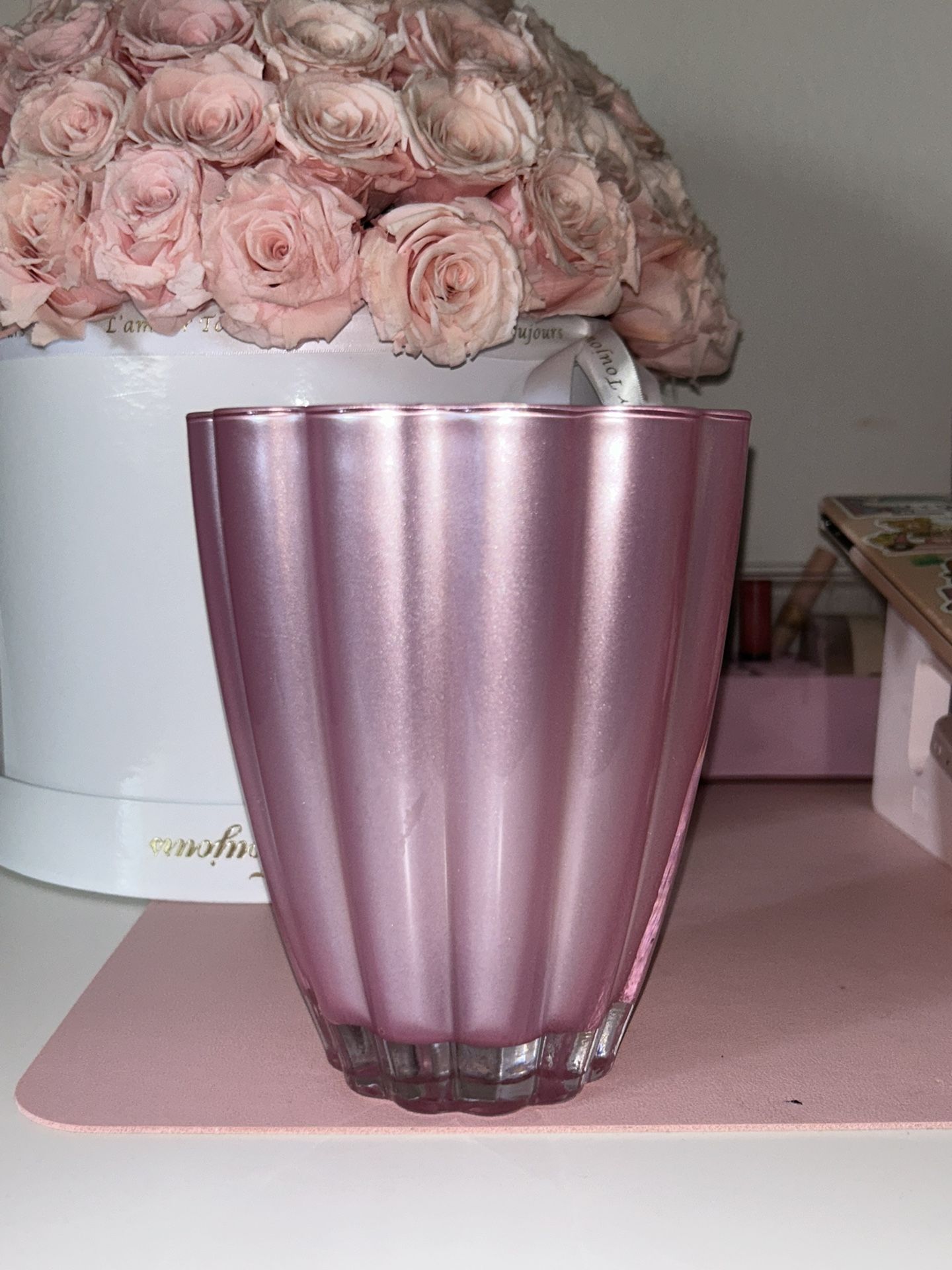 Baby Pink Flower Bouquet Vase!