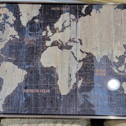 Framed World Wall Print