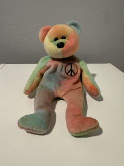 Peace Bear Beanie Baby 