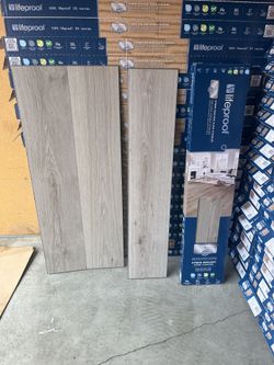 Lifeproof Emerald Lake 9.44 in W × 47.64 in L Waterproof Hybrid Resilient Flooring