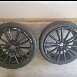 BMW Low Profile Black 20 Inch Rims With Tires