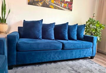 Blue couch