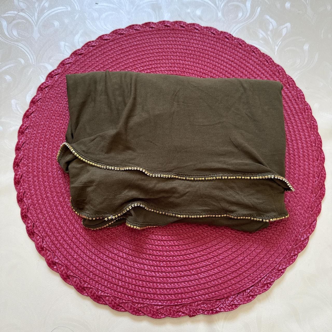 New | Limited Edition Maxi Army Green with Rhinestones Jersey Hijabs/Scarf