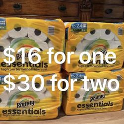 Bounty Paper Towel 12 Double Rolls=24 Regular