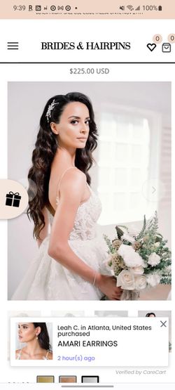 Brides & Hairpins ISADORA Hair Clip - Silver Thumbnail