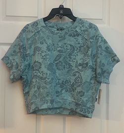 Brand new Girls Volcom teal French Terry short set size M 8-10 Kids
