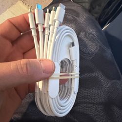 5 Brand New USB-C Charging Cables.