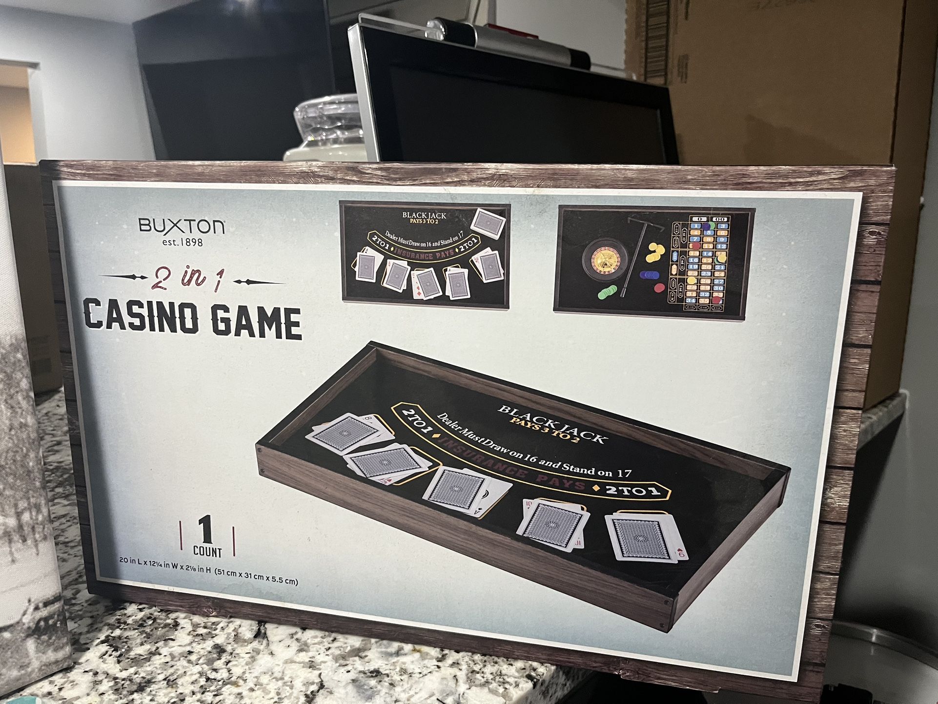 Buxton 2-in-1 Casino Game